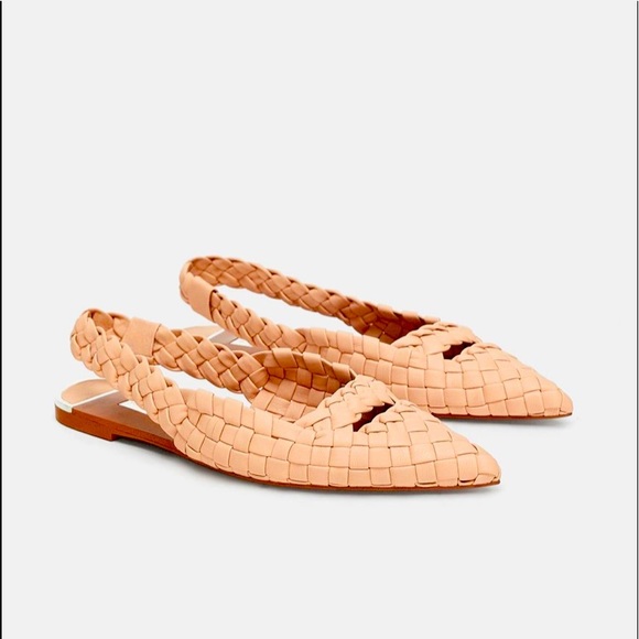 Zara Shoes - Zara Basic Blush Flats Woven Pointed
ZARA